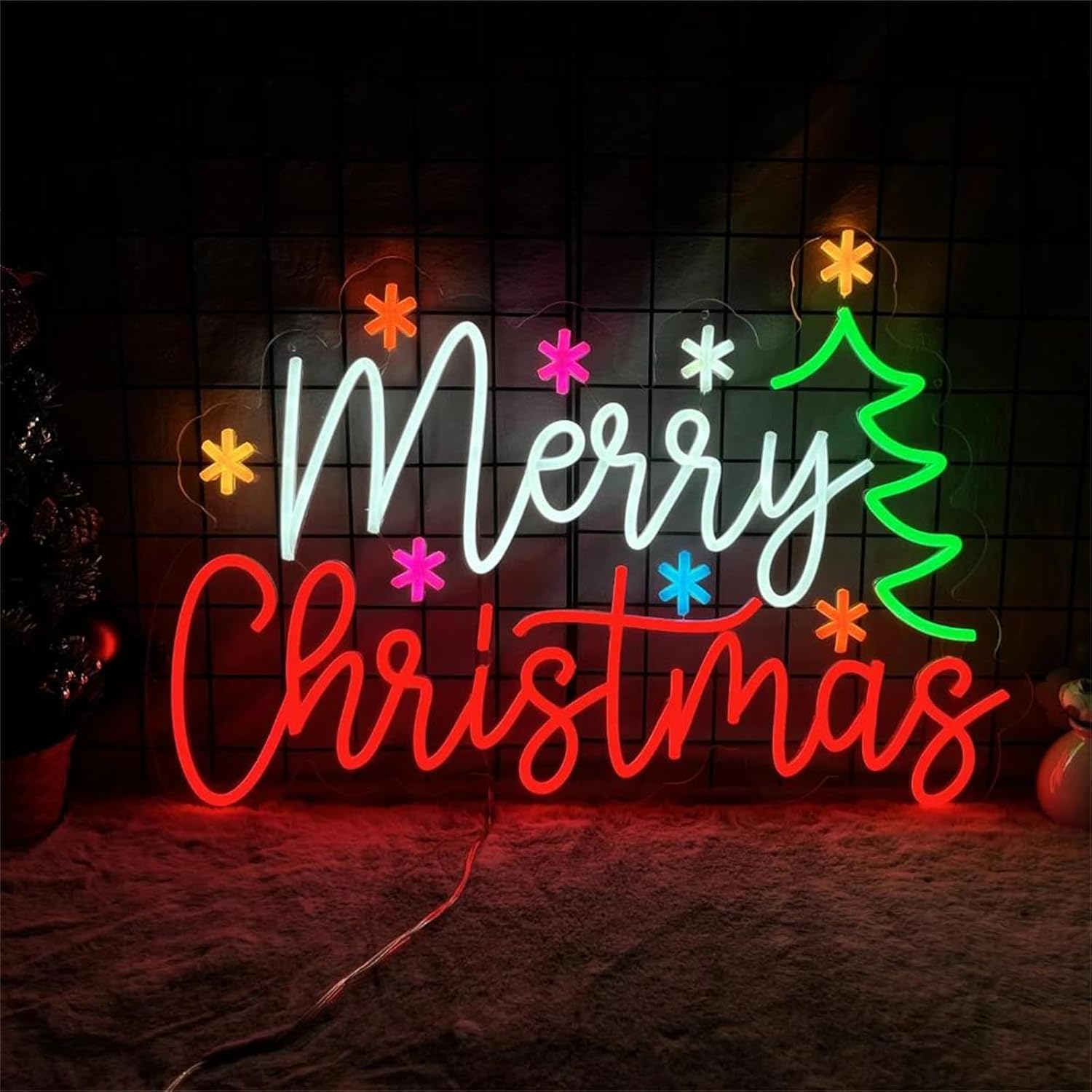 Lighting Decoration Ideas For Home - Enseigne au néon joyeux noël avec