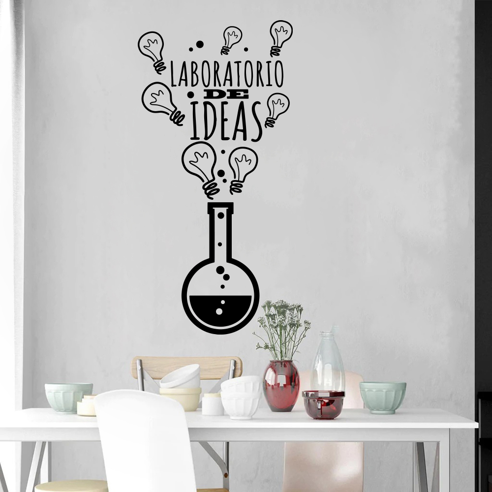 Lighting Decoration Ideas For Home - Autocollant mural ampoule espagnole, laboratoire d'idées,