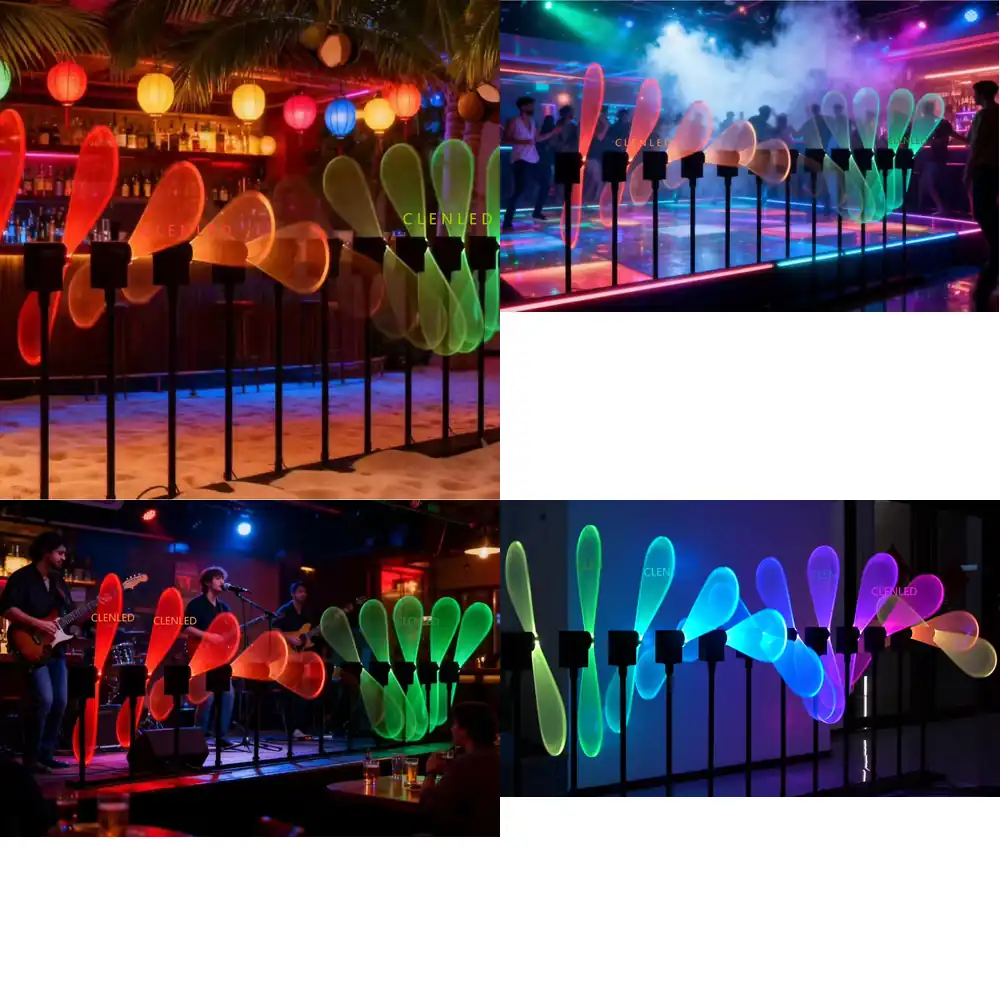 Decor Lighting Fans - Ventilateur à LED RGB à rotation
