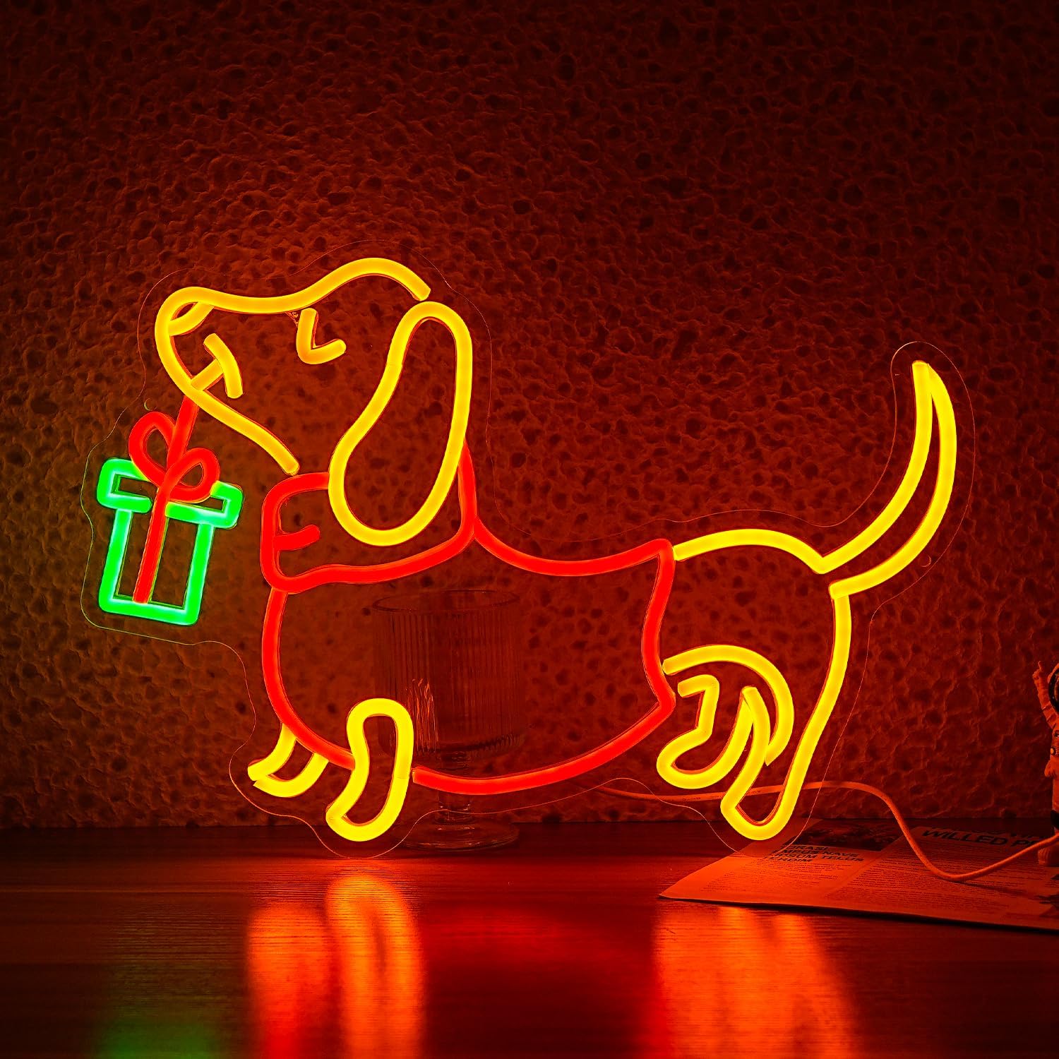 Lighting Decoration Ideas For Home - Enseigne au néon teckel à intensité