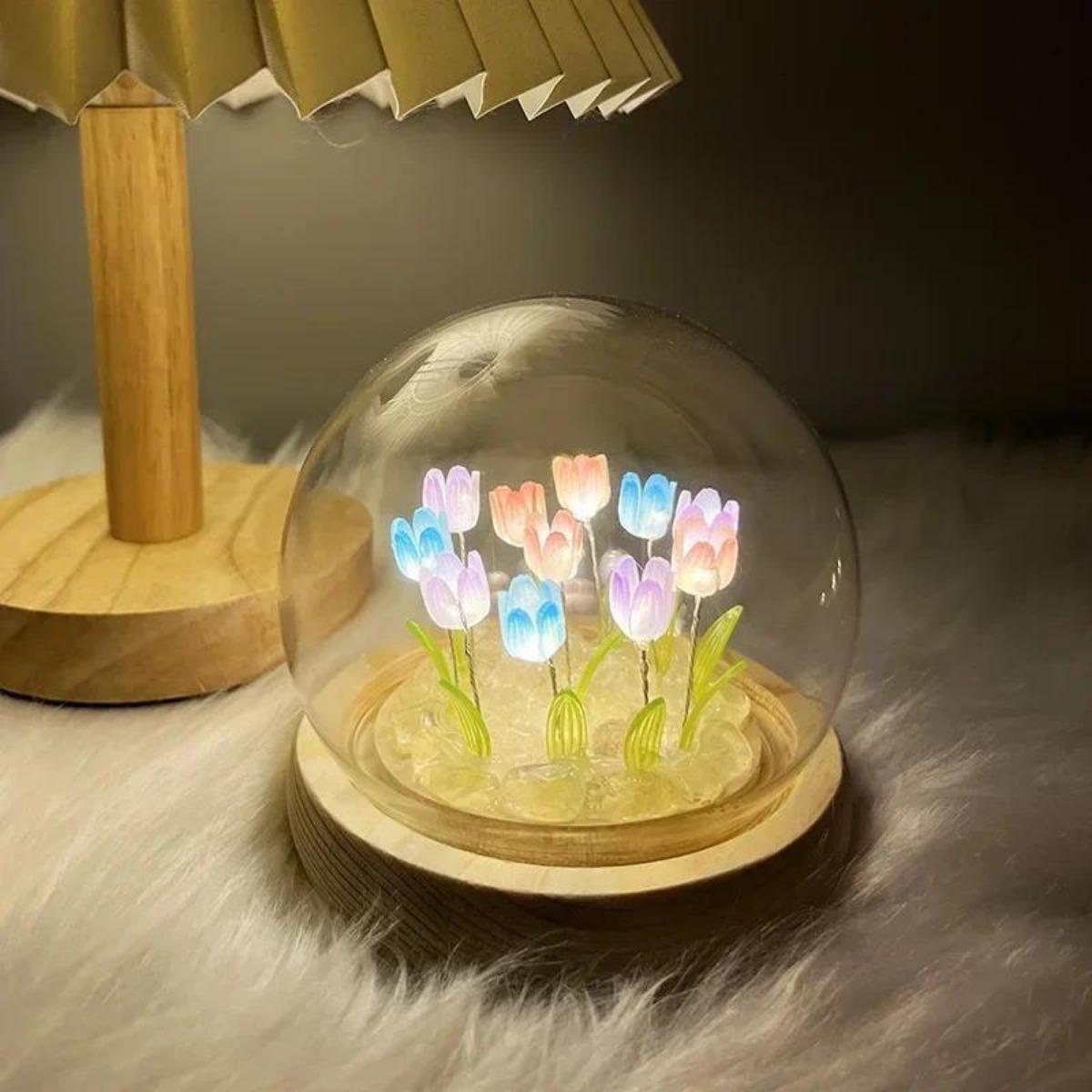 Lighting Decoration Ideas For Home - Veilleuse tulipe faite à la main,