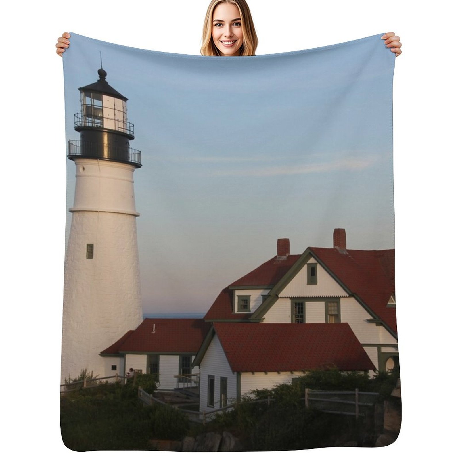 Lighting Decoration Ideas For Home - Couverture Portland Head Light Throw, style