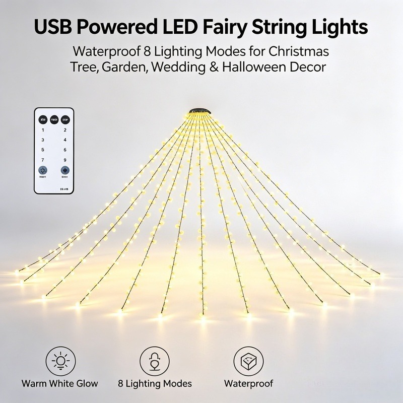 Lighting Decor Wedding - Guirlandes lumineuses LED USB, lumières de