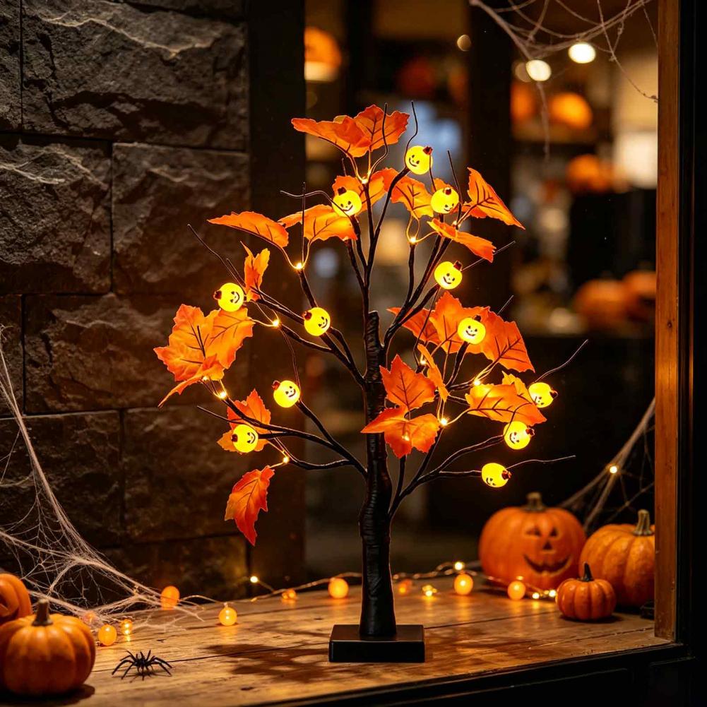 Home Decor Lighting Tree - Décoration d'automne en forme d'érable, ornements