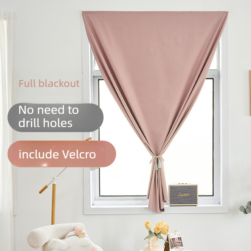 Lighting Decor Rentals - Rideau occultant sans perçage, auto-adhésif Velcro,