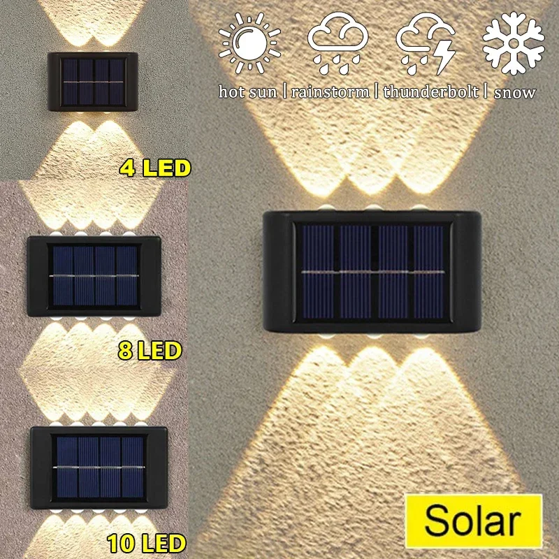 String Light Outdoor - Christmas10/8/6/4LED applique solaire extérieure étanche haut