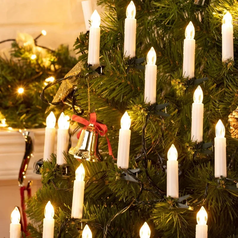 Home Decor Lighting Tree - Bougies coniques sans flamme 10/20LED avec
