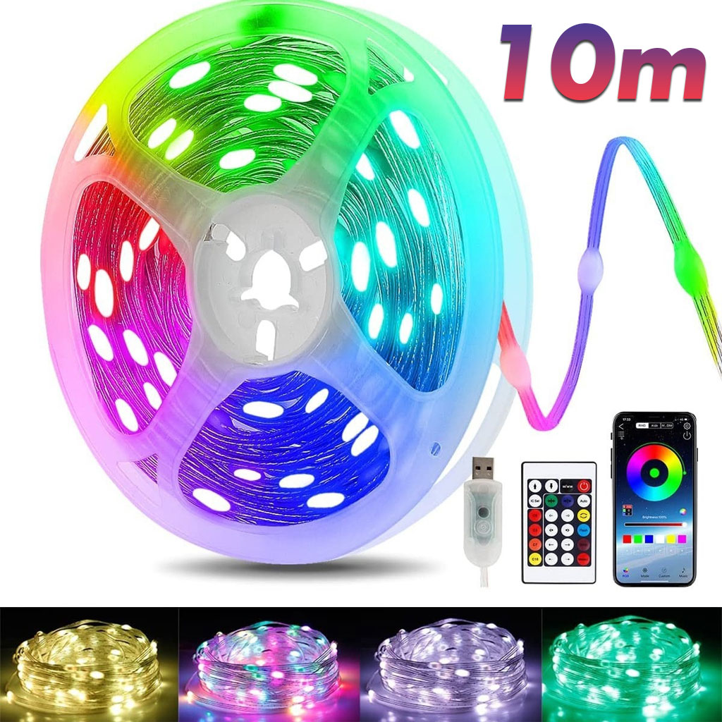 Decor Lighting Address - Guirlande lumineuse LED Bluetooth USB 5V