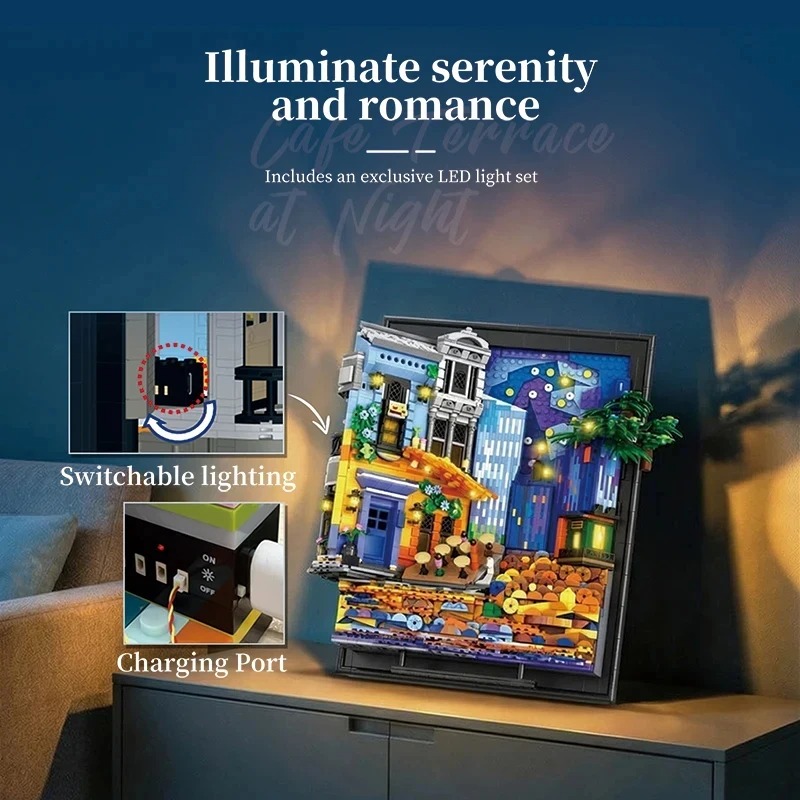 Lighting Decoration Ideas For Home - Cadre photo Night Sky Cafe, 2678