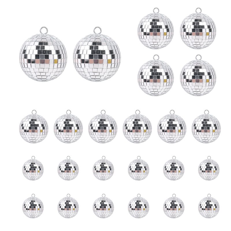 Disco Ball Mirror - A93Z 24 boules disco miroir suspendues,