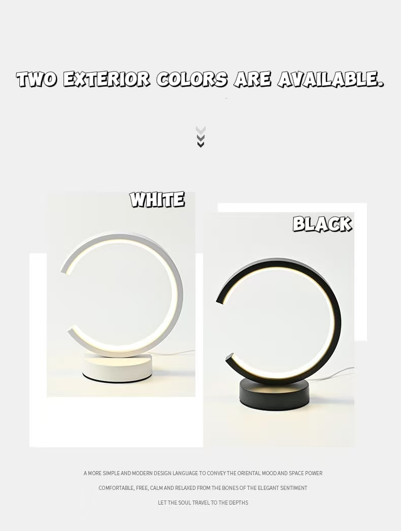 Room Decor Lighting Lamp - 20CM LED Simple anneau circulaire lampe