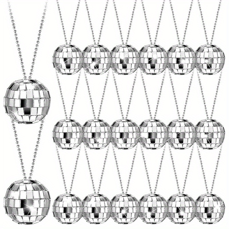 Disco Ball Mirror - 5-10 pièces miroir Disco boule colliers