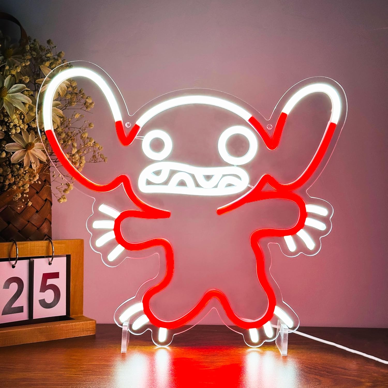 Decor Lighting Fans - Enseigne néon LED Stitch, lumière néon