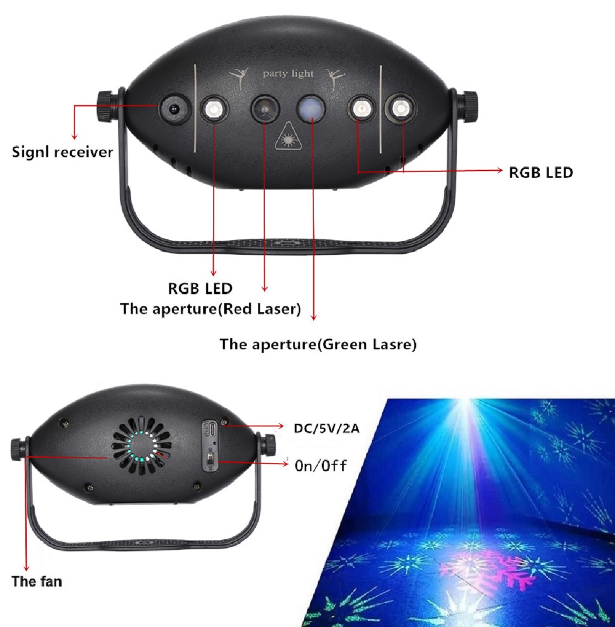 Projecteur de lumière laser RV - Lighting Effect Home Decor avis et prix