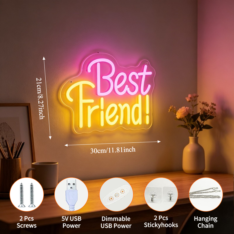 Enseigne néon LED dimmable USB - Lighting Decoration Ideas For Home avis et prix