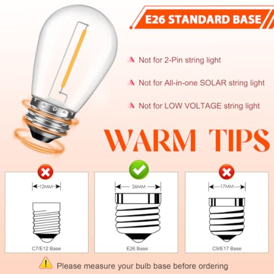 Ampoules LED S14 pour guirland - String Light Outdoor avis et prix
