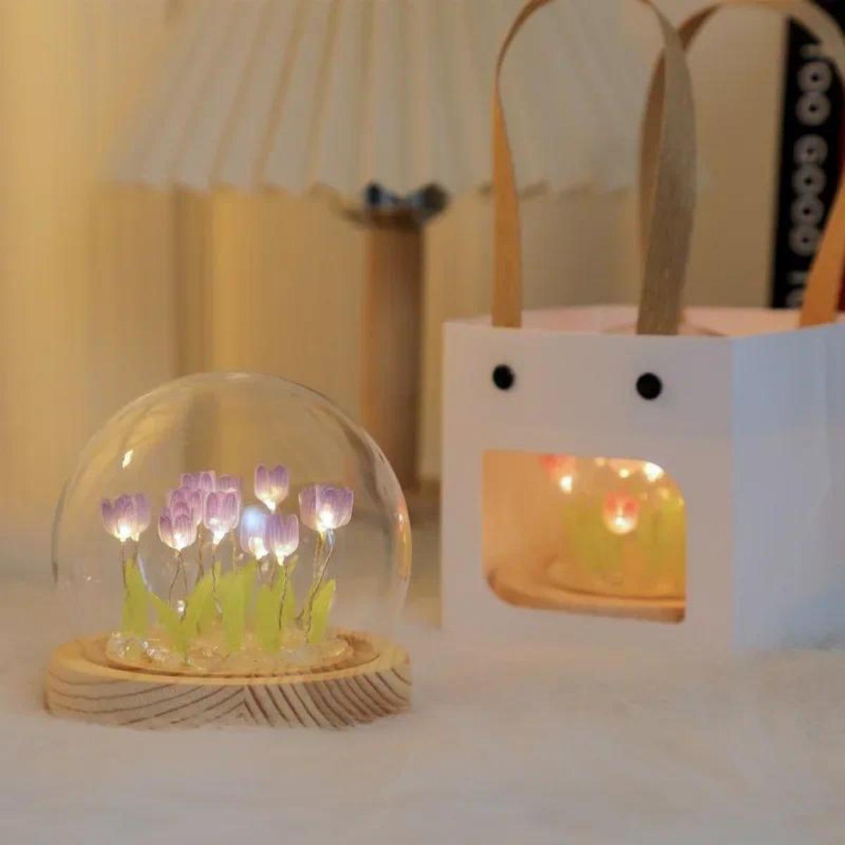 Veilleuse tulipe faite à la ma - Lighting Decoration Ideas For Home avis et prix