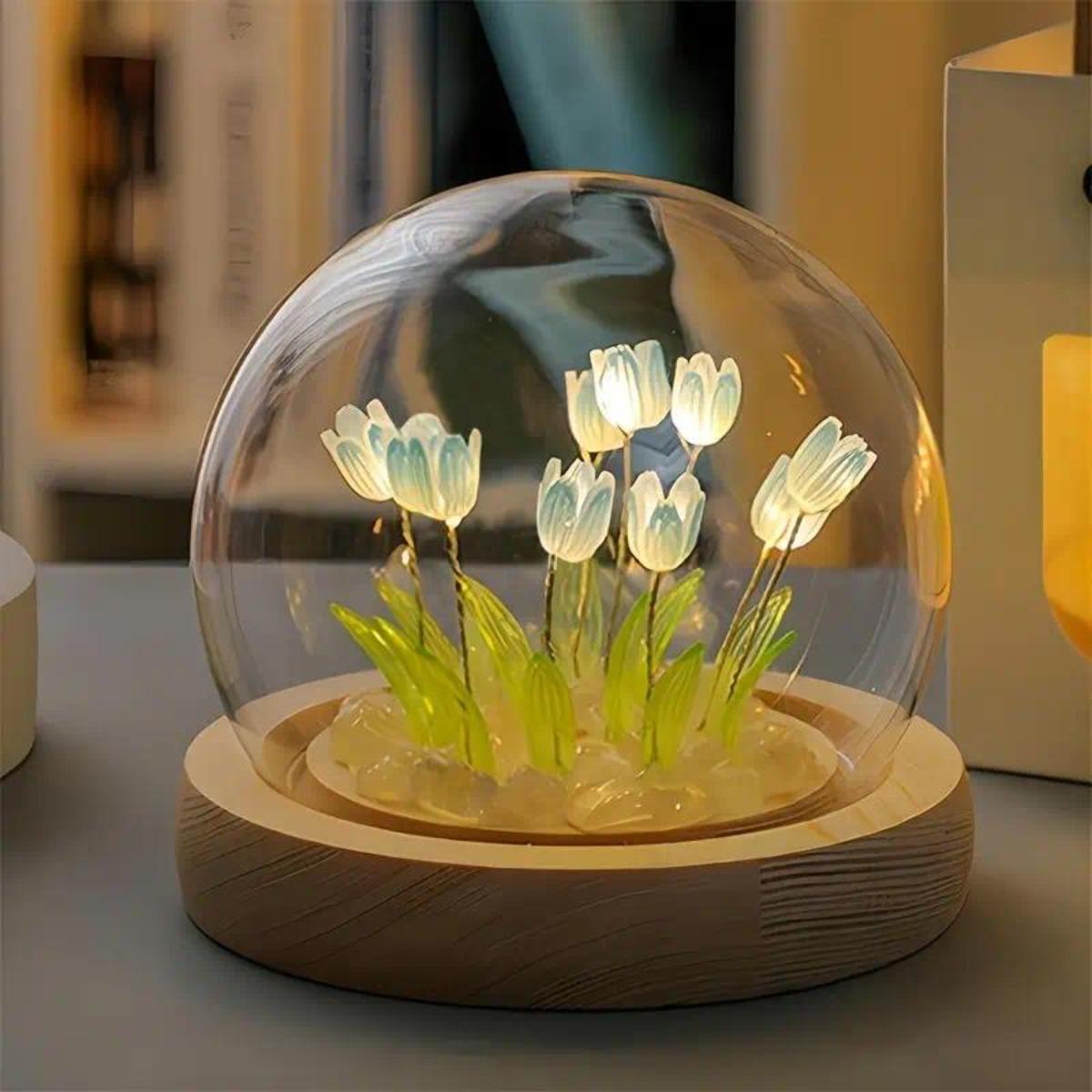 Veilleuse tulipe faite à la ma - Lighting Decoration Ideas For Home avis et prix