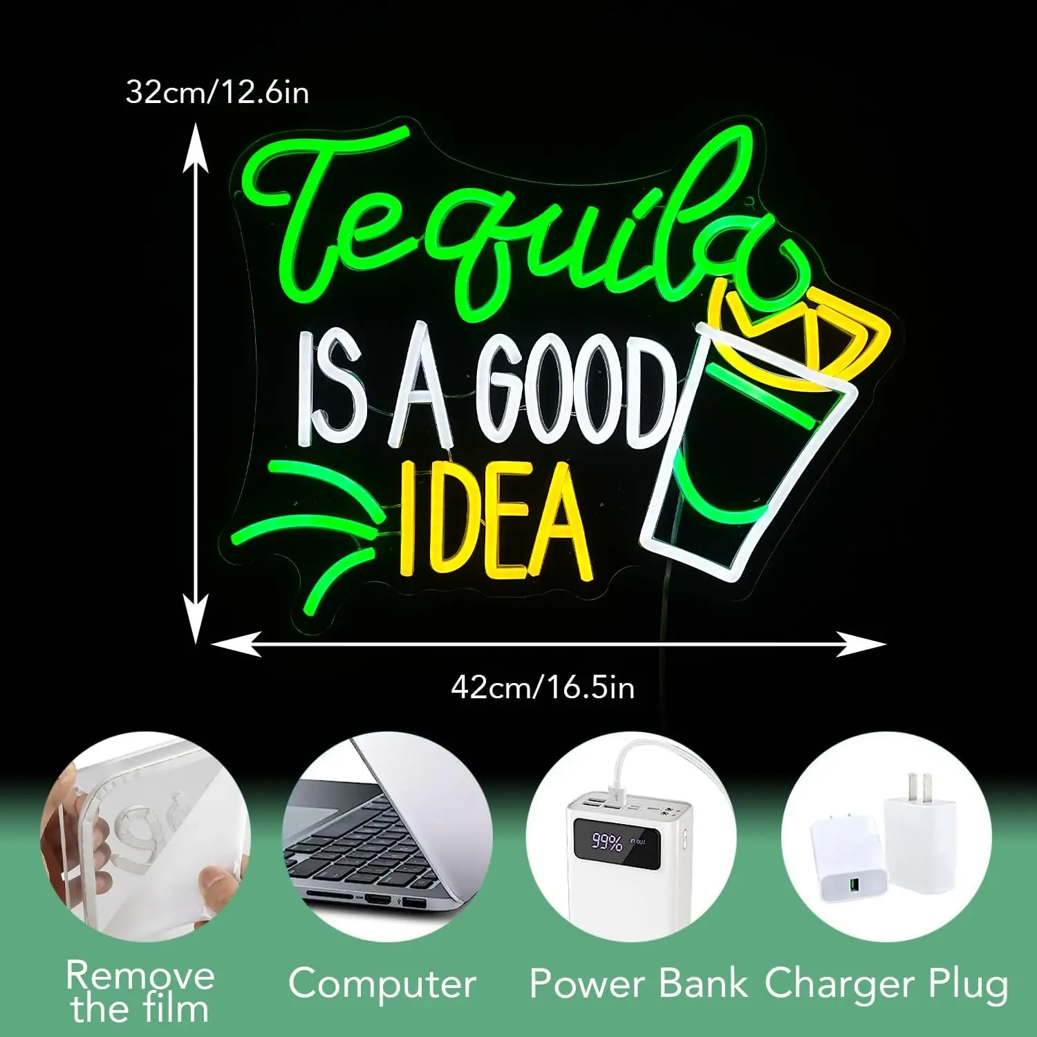 Enseigne néon LED USB à intens - Lighting Decoration Ideas For Home avis et prix