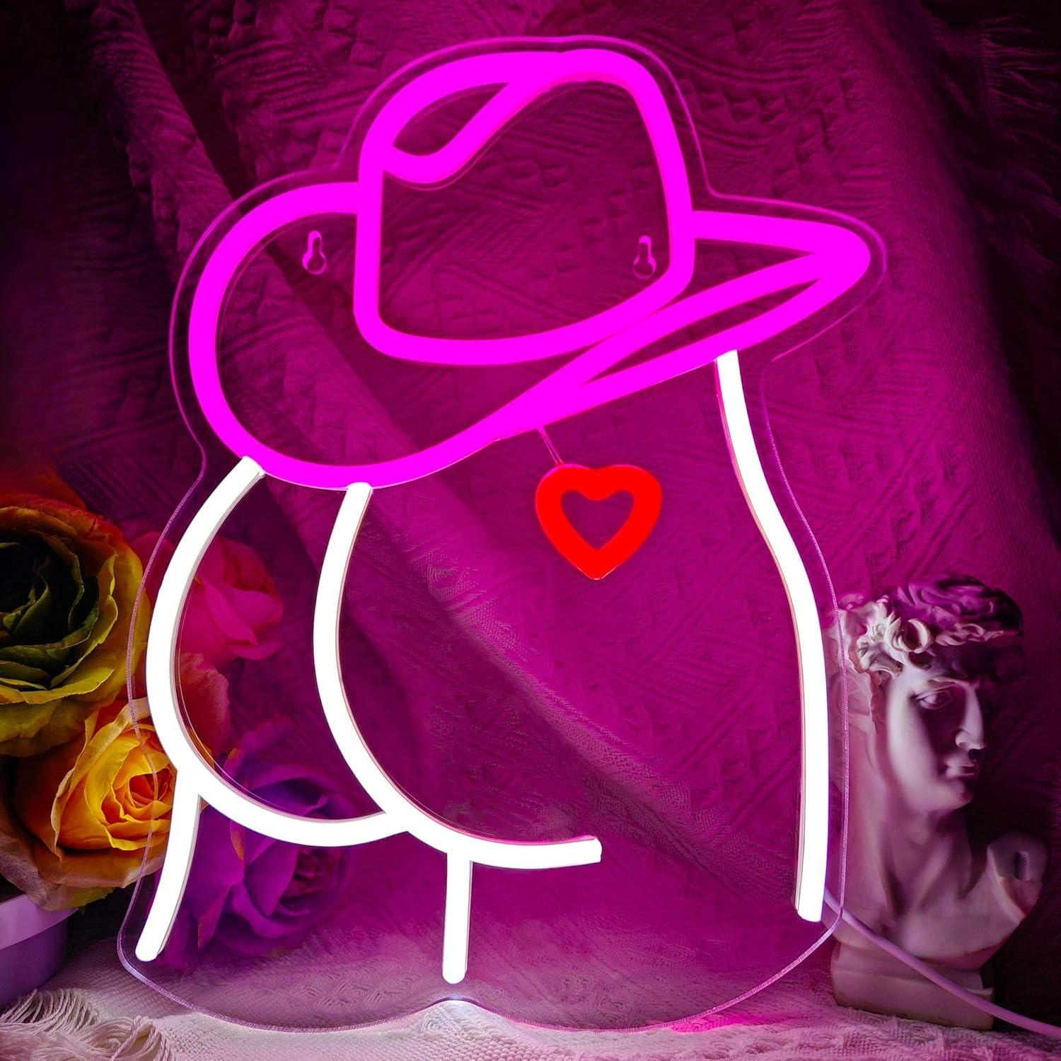 Enseigne néon LED dimmable Cow - Lighting Decor Wedding avis et prix