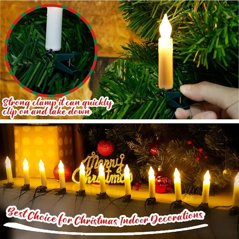 Bougies coniques sans flamme 1 - Home Decor Lighting Tree avis et prix