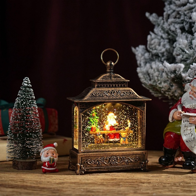 Boîte à musique globe à neige  - Home Decor Lighting Tree avis et prix