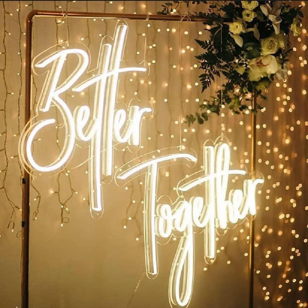 Enseigne néon « Better Togethe - Lighting Decor Wedding avis et prix