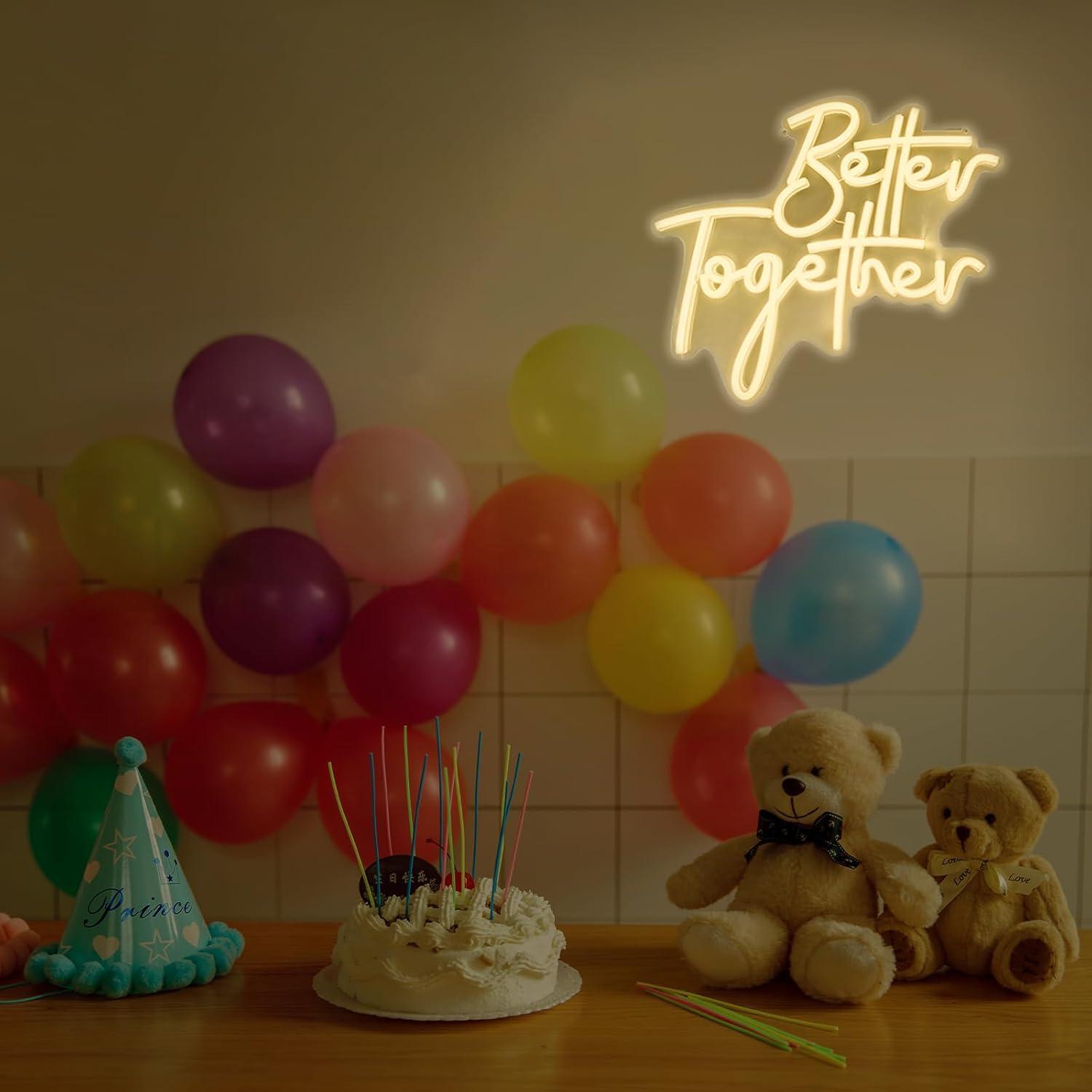 Enseigne néon « Better Togethe - Lighting Decor Wedding avis et prix