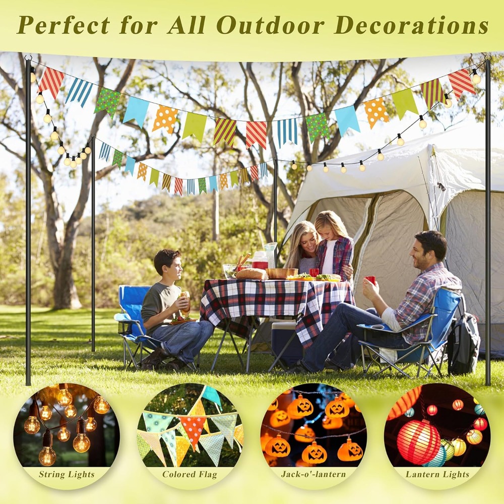 Paquet de 4 poteaux lumineux p - String Light Outdoor avis et prix