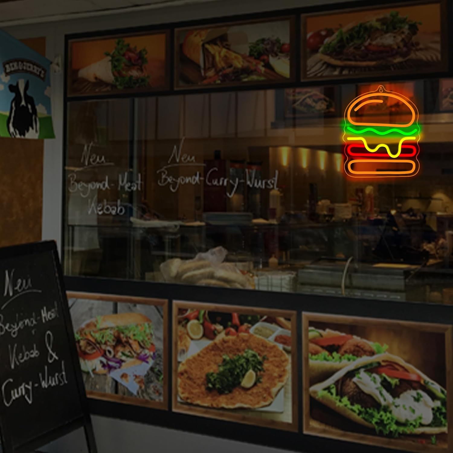 Enseigne au néon pour hamburge - Lighting Decoration Ideas For Home avis et prix
