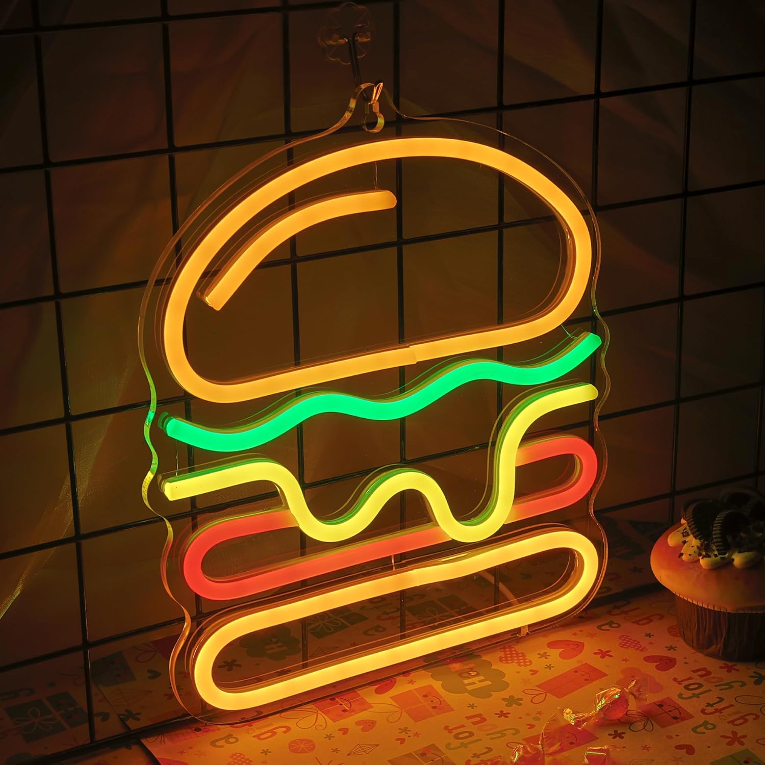 Enseigne au néon pour hamburge - Lighting Decoration Ideas For Home avis et prix