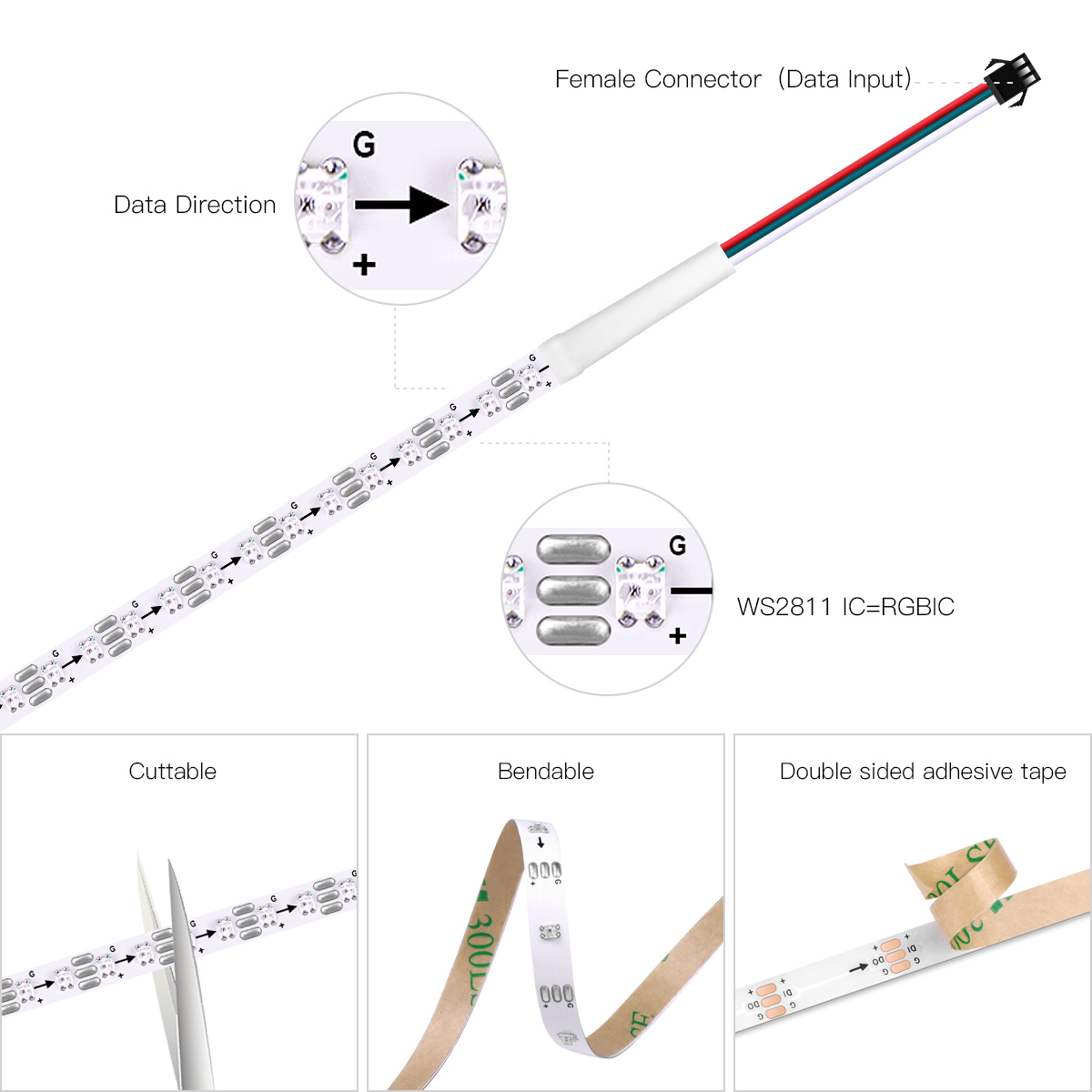 Bande lumineuse LED intelligen - Decor Lighting Address avis et prix