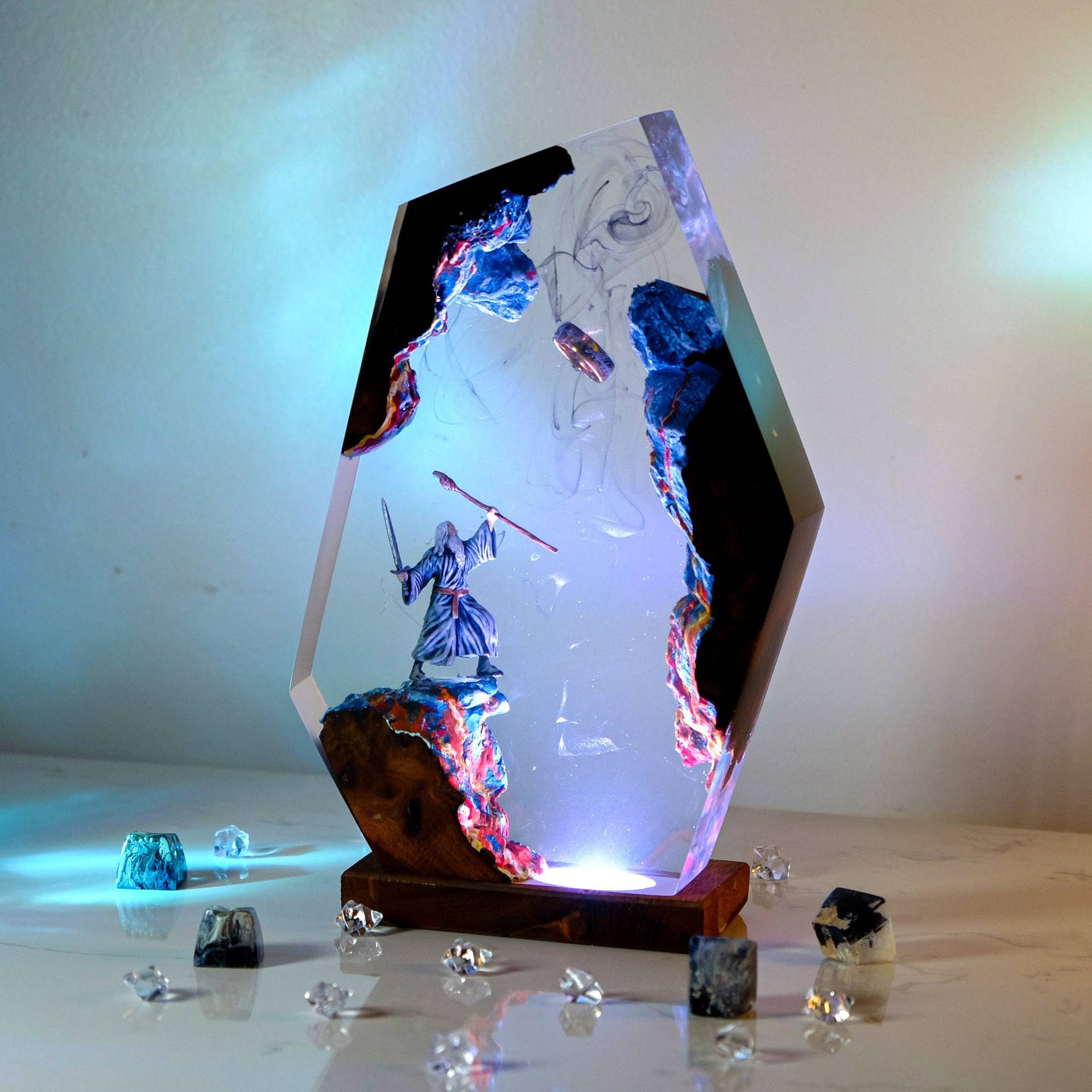 Lampe de table en résine Scène - Lighting Decor Wedding avis et prix