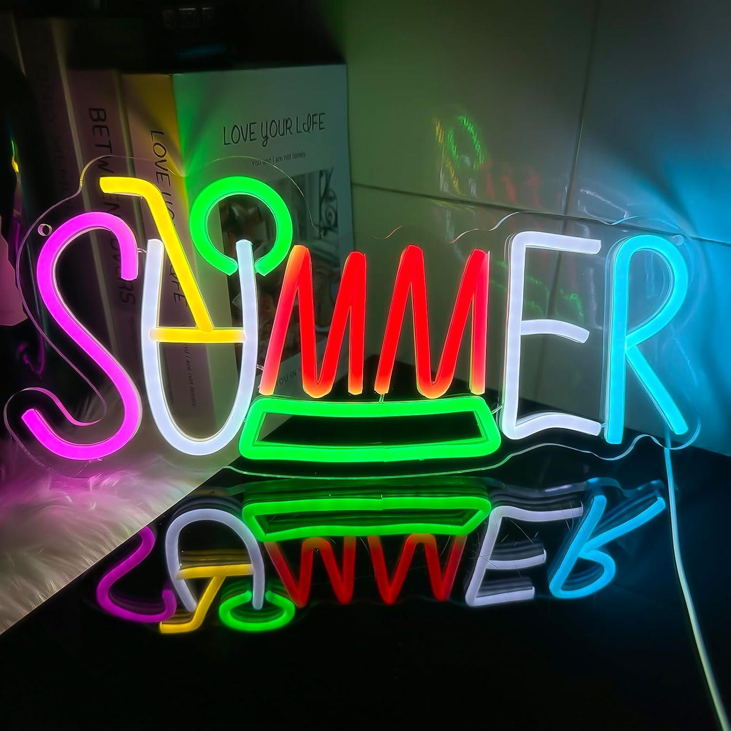 Enseigne néon d'été à LED alim - Lighting Decor Rentals avis et prix
